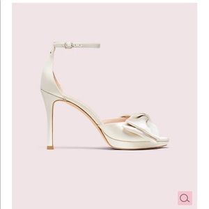 Kate Spade bridal bow wedding shoes